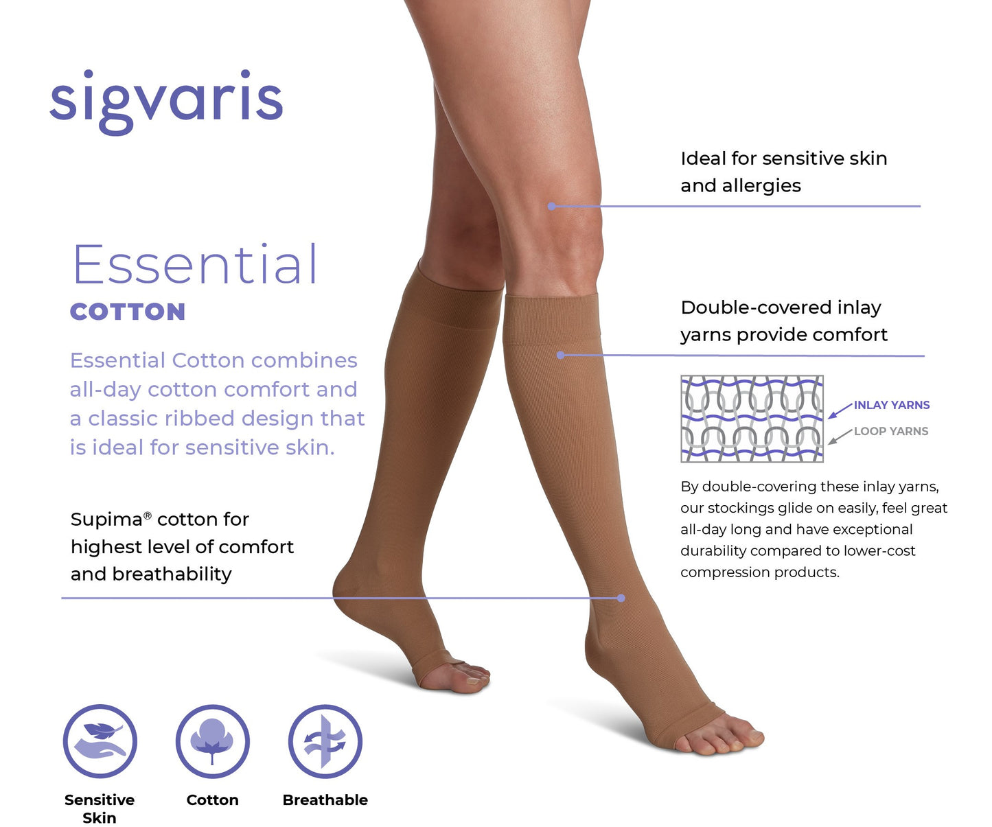 Essential Cotton Unisex Calf