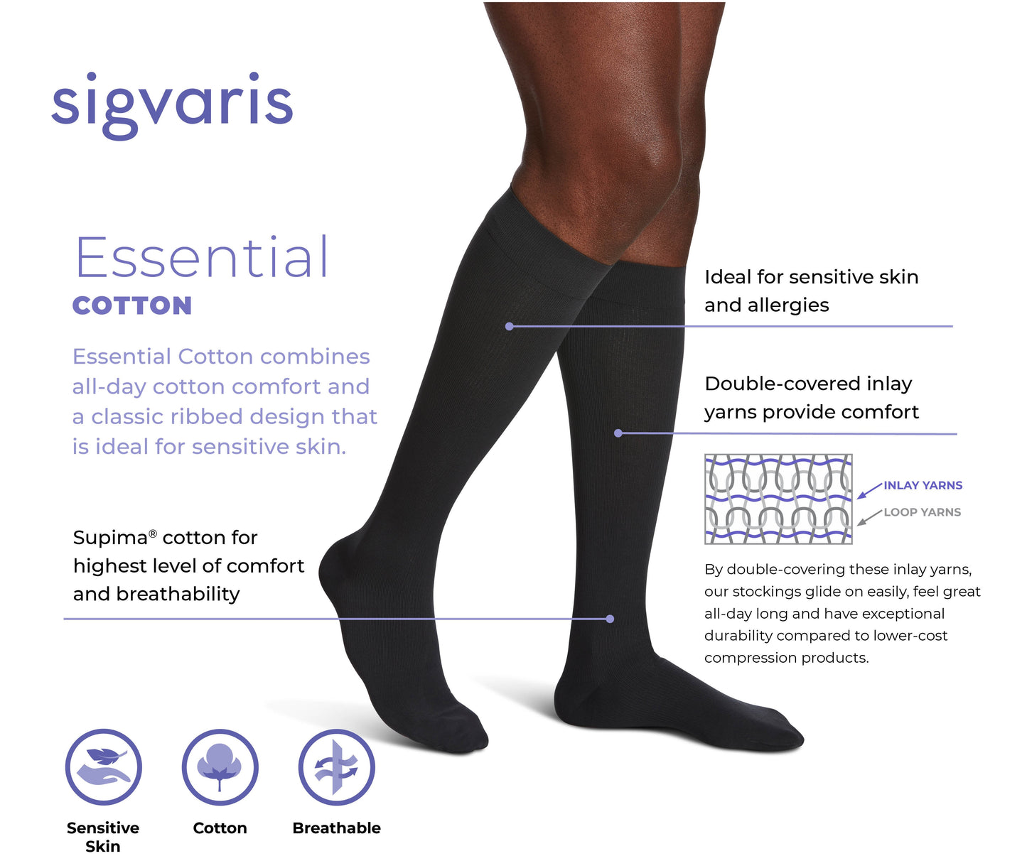 Essential Cotton Men Calf